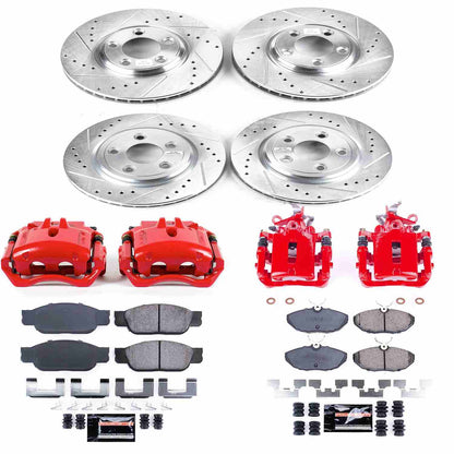 PowerStop Power Stop 03-06 Lincoln LS Z23 Evolution Kit w/ Calipers - Front and Rear KC7937A