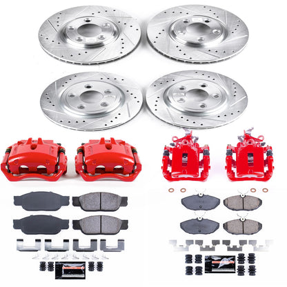 PowerStop Power Stop 03-06 Lincoln LS Z23 Evolution Kit w/ Calipers - Front and Rear KC7937A