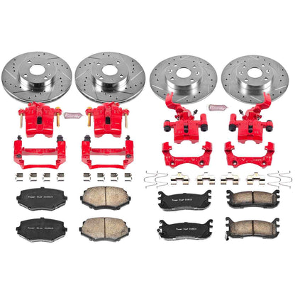 PowerStop Power Stop 94-97 Mazda Miata Z23 Evolution Kit w/ Calipers - Front and Rear KC794