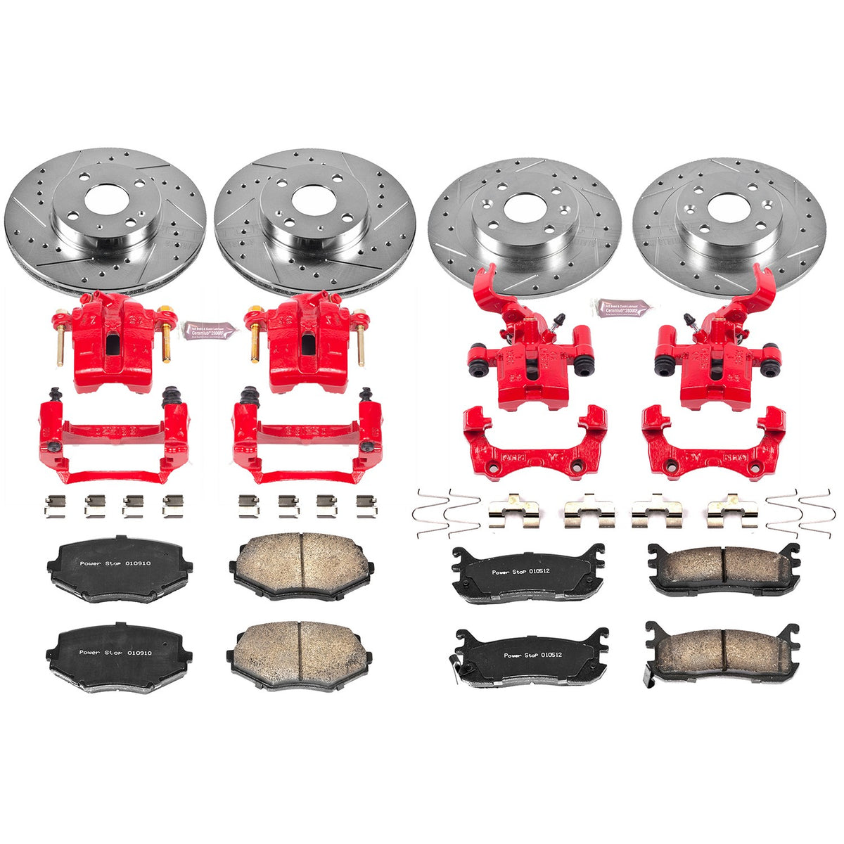 PowerStop Power Stop 94-97 Mazda Miata Z23 Evolution Kit w/ Calipers - Front and Rear KC794