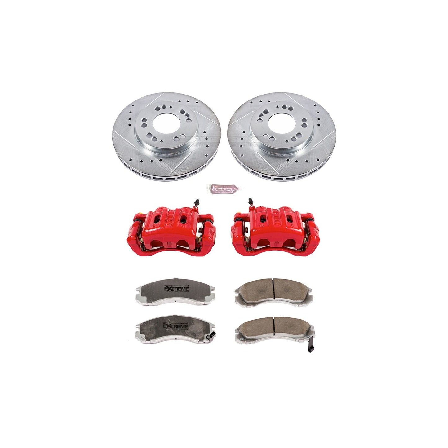 PowerStop Power Stop 97-04 Mitsubishi Diamante Front Z26 Street Warrior Brake Kit w/Calipers KC798B-26