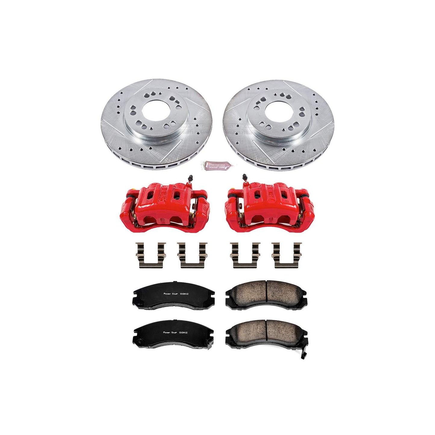 PowerStop Power Stop 97-04 Mitsubishi Diamante Z23 Evolution Kit w/ Calipers - Front KC798B