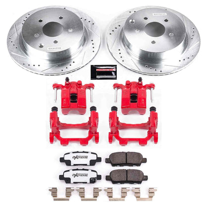 PowerStop Power Stop 18-19 Infiniti Q50 Rear Z26 Street Warrior Brake Kit w/Calipers KC8021-26