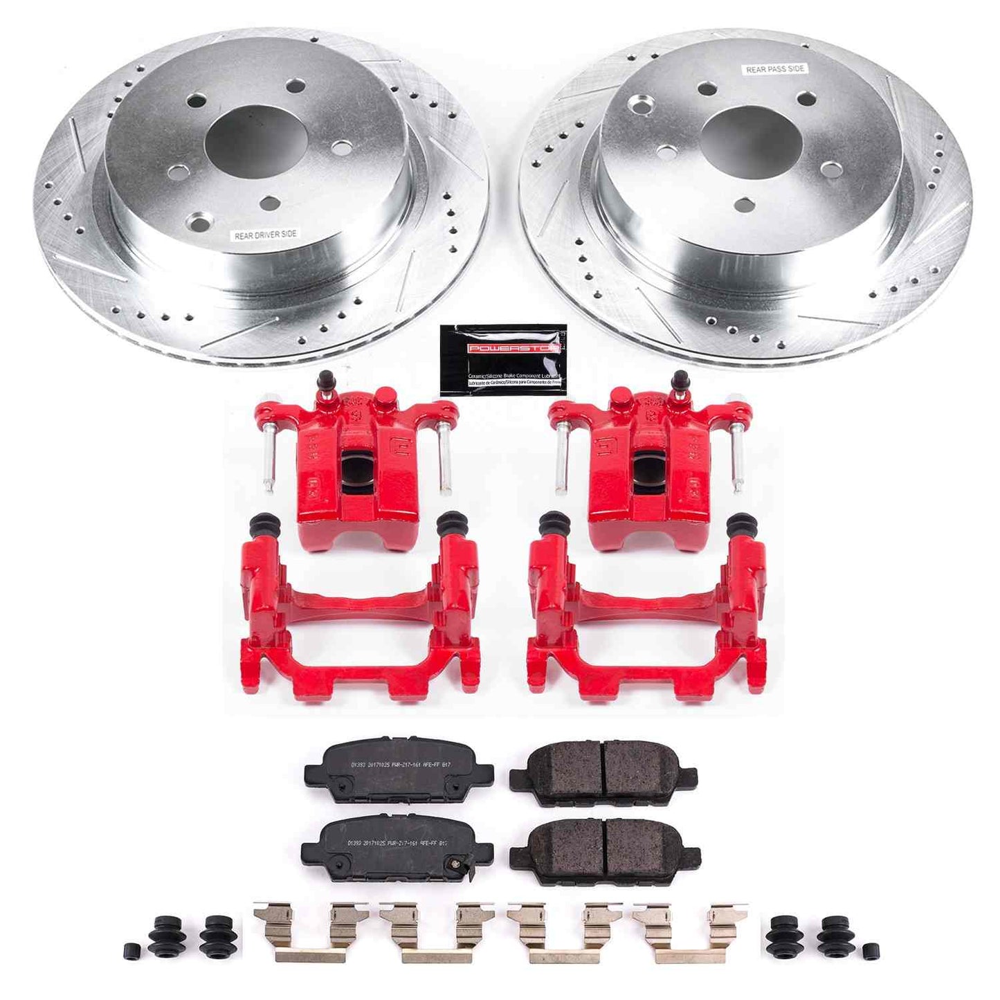 PowerStop Power Stop 18-19 Infiniti Q50 Z23 Evolution Kit w/ Calipers - Rear KC8021