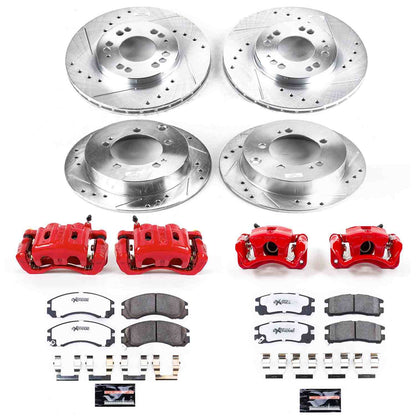 PowerStop Power Stop 95-97 Eagle Talon Z26 Street Kit w/ Calipers - Front and Rear KC802-26