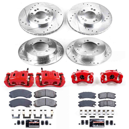PowerStop Power Stop 2000 Mitsubishi Eclipse Z23 Evolution Kit w/ Calipers - Front and Rear KC802A