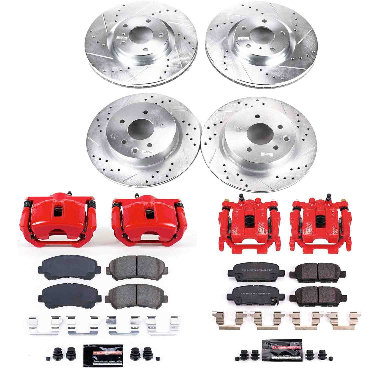 PowerStop Power Stop 2018 Nissan Maxima Z23 Evolution Kit w/ Calipers - Front and Rear KC8059