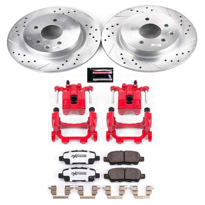 PowerStop Power Stop 18-19 Nissan 370Z Rear Z26 Street Warrior Brake Kit w/Calipers KC8062-26