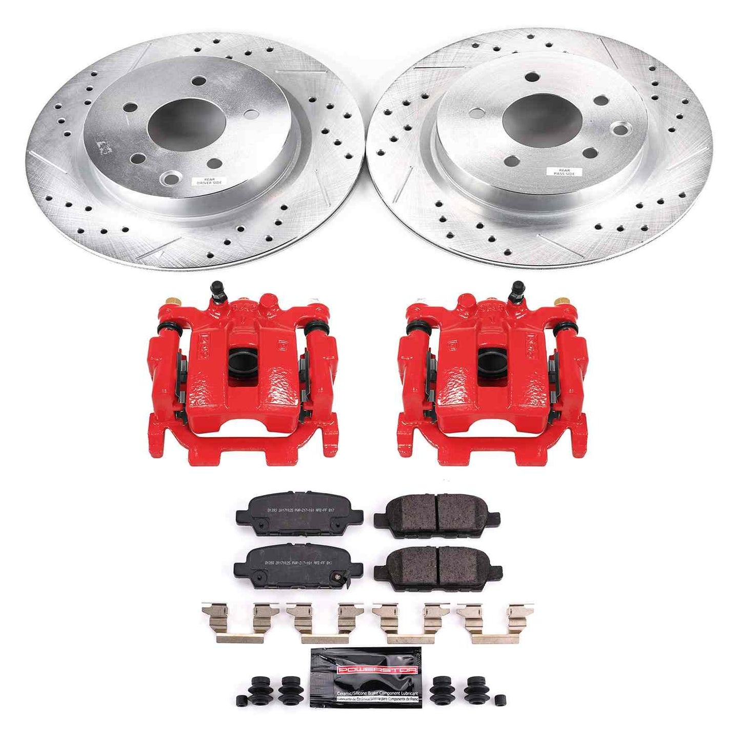 PowerStop Power Stop 2018 Nissan Maxima Z23 Evolution Kit w/ Calipers - Rear KC8062A