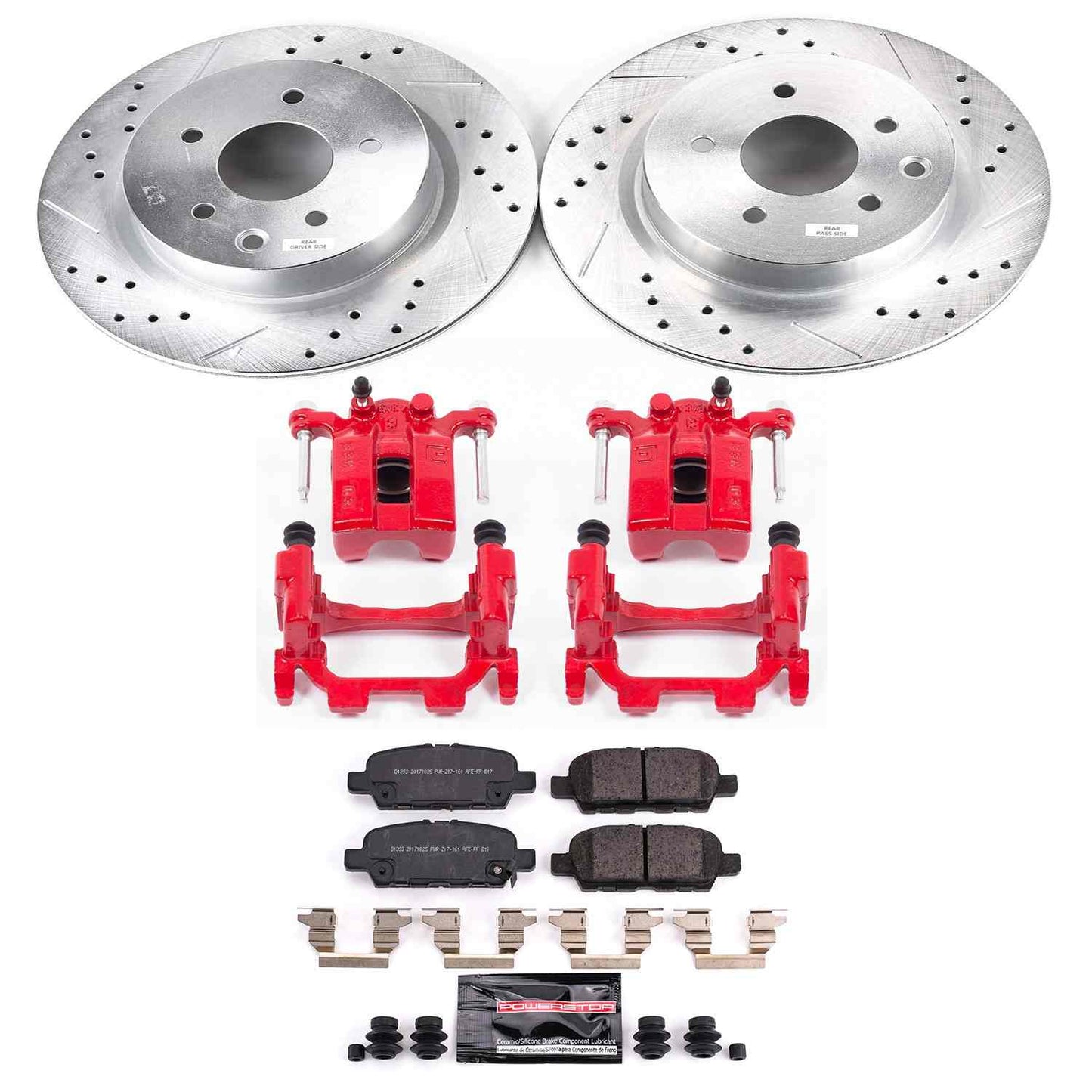 PowerStop Power Stop 18-19 Nissan 370Z Z23 Evolution Kit w/ Calipers - Rear KC8062