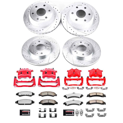 PowerStop Power Stop 05-06 GMC Sierra 1500 Z36 Truck and Tow Kit w/ Calipers - Front and Rear KC8071-36