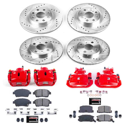 PowerStop Power Stop 00-02 Toyota MR2 Spyder Z23 Evolution Kit w/ Calipers - Front and Rear KC822