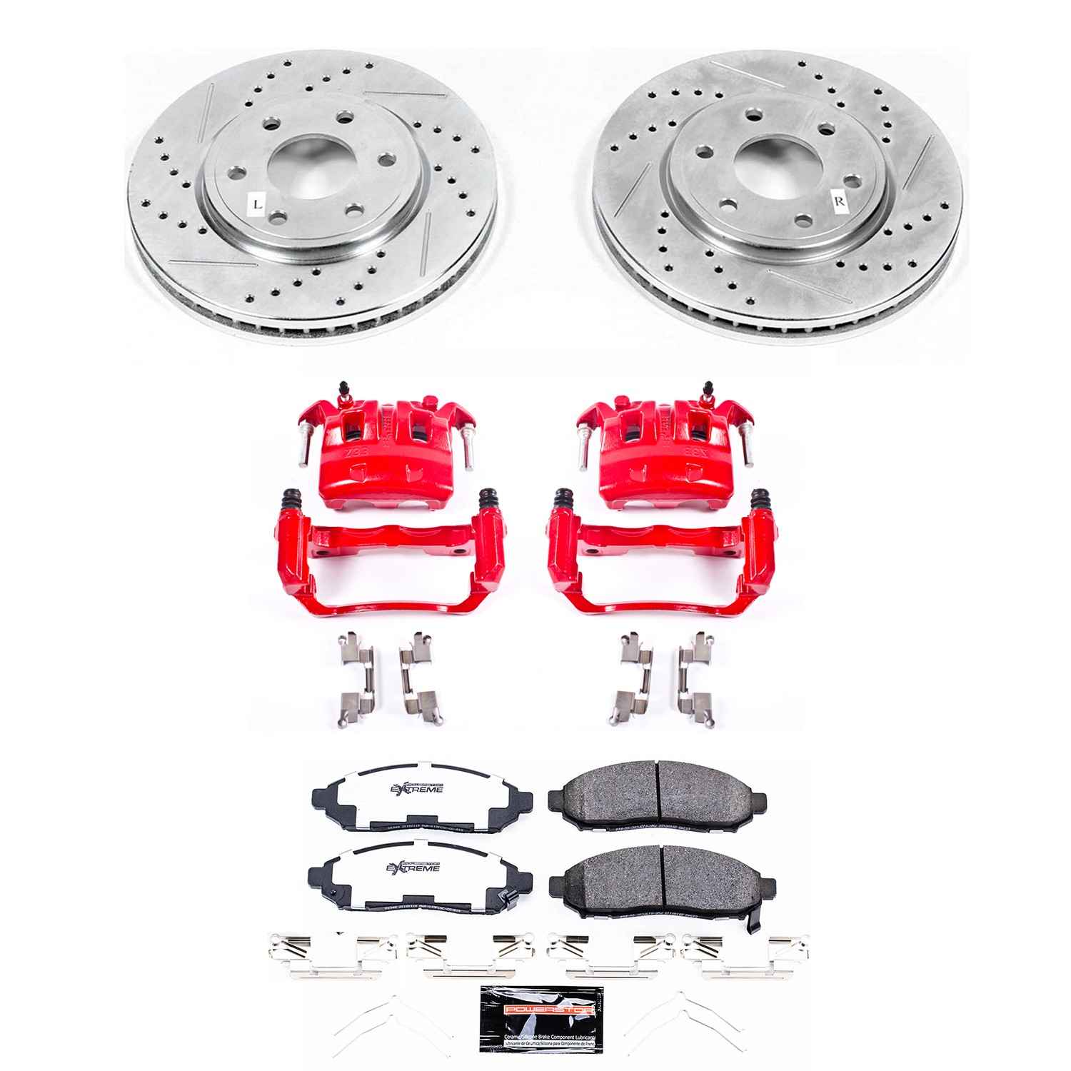 Power Stop 2019 Nissan Frontier Front Z36 Truck & Tow Brake Kit w/Calipers KC8324-36