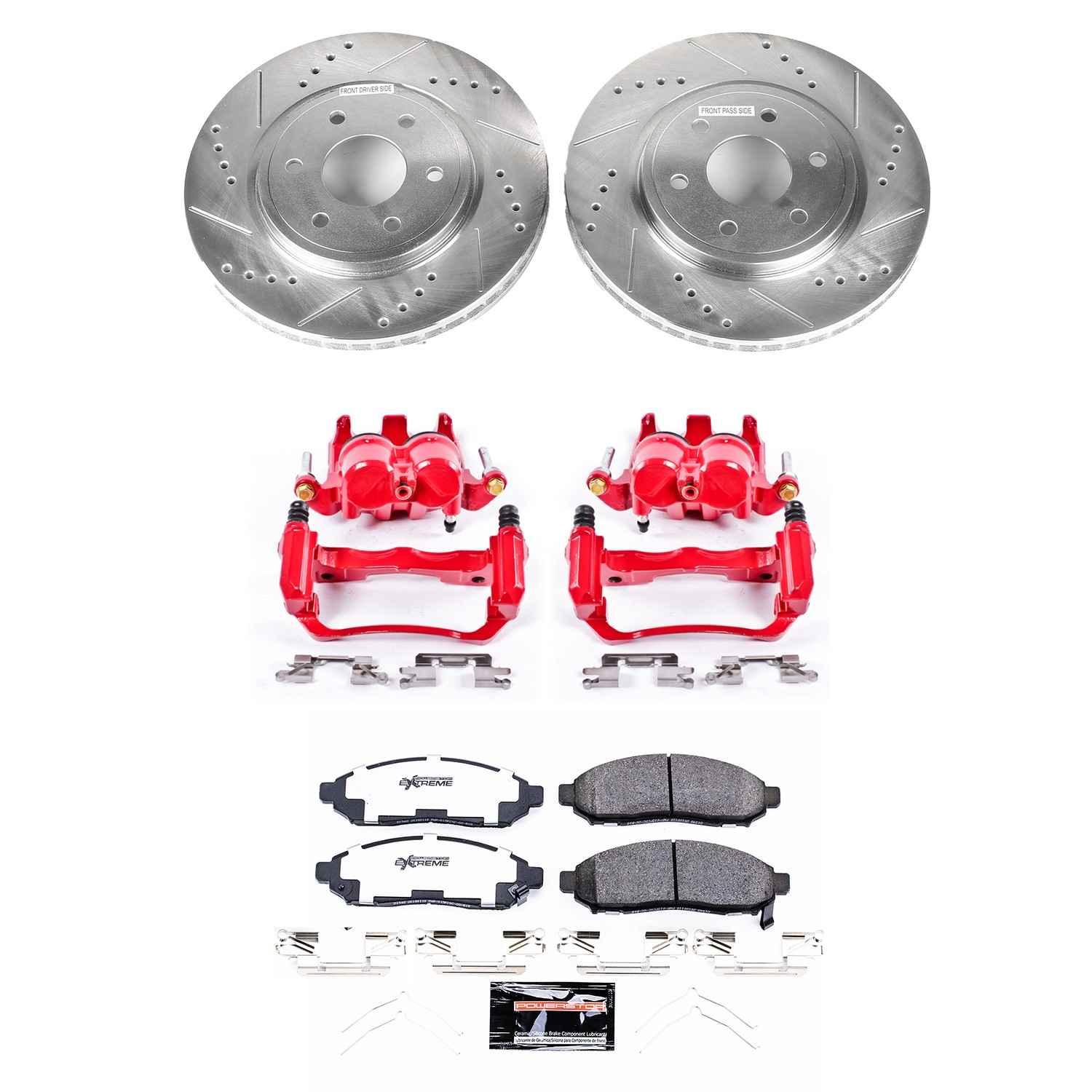 Power Stop 2019 Nissan Frontier 2WD Front Z36 Truck & Tow Brake Kit w/Calipers KC8325-36