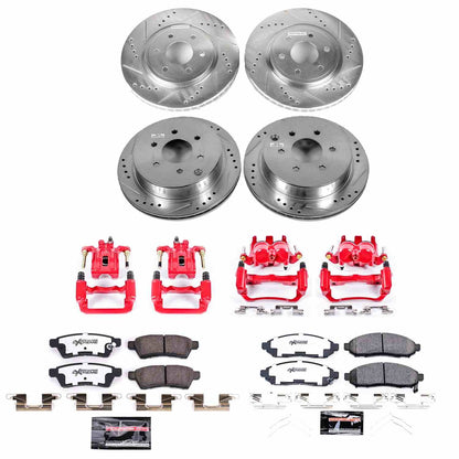 Power Stop 2019 Nissan Frontier 2WD Front & Rear Z36 Truck & Tow Brake Kit w/Calipers KC8358-36