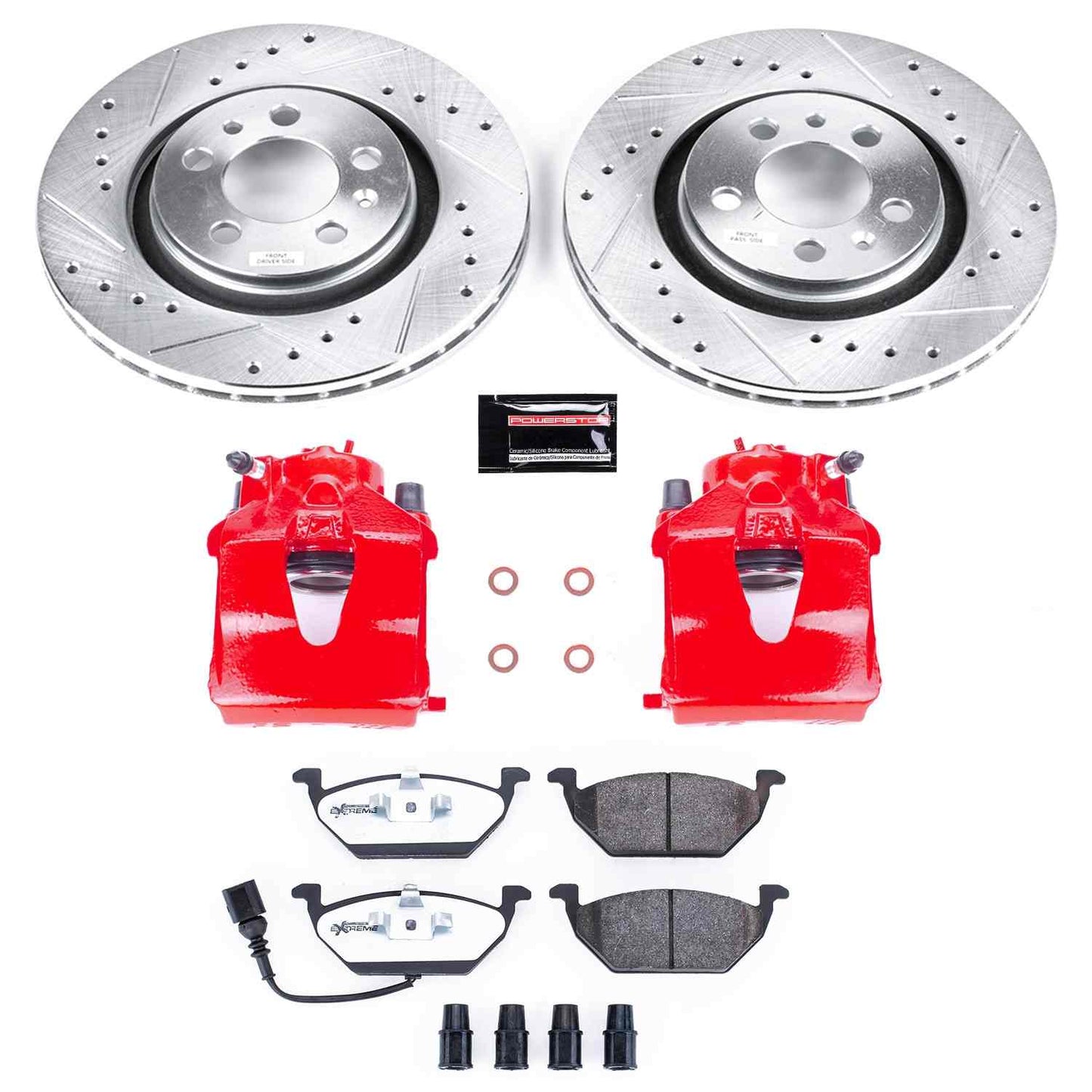 PowerStop Power Stop 06-99 Volkswagen Beetle Front Z26 Street Warrior Brake Kit w/Calipers KC839-26