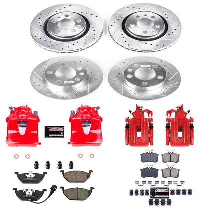 PowerStop Power Stop 00-06 Volkswagen Beetle Z23 Evolution Kit w/ Calipers - Front and Rear KC840A