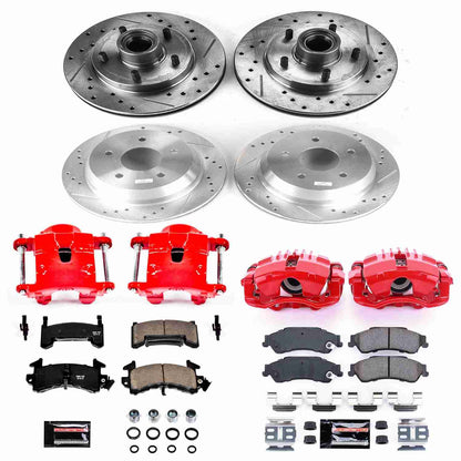 PowerStop Power Stop 2003 Chevrolet S10 Z23 Evolution Kit w/ Calipers - Front and Rear KC8437