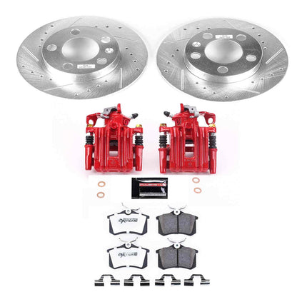 PowerStop Power Stop 98-99 Volkswagen Beetle Rear Z26 Street Warrior Brake Kit w/Calipers KC847A-26