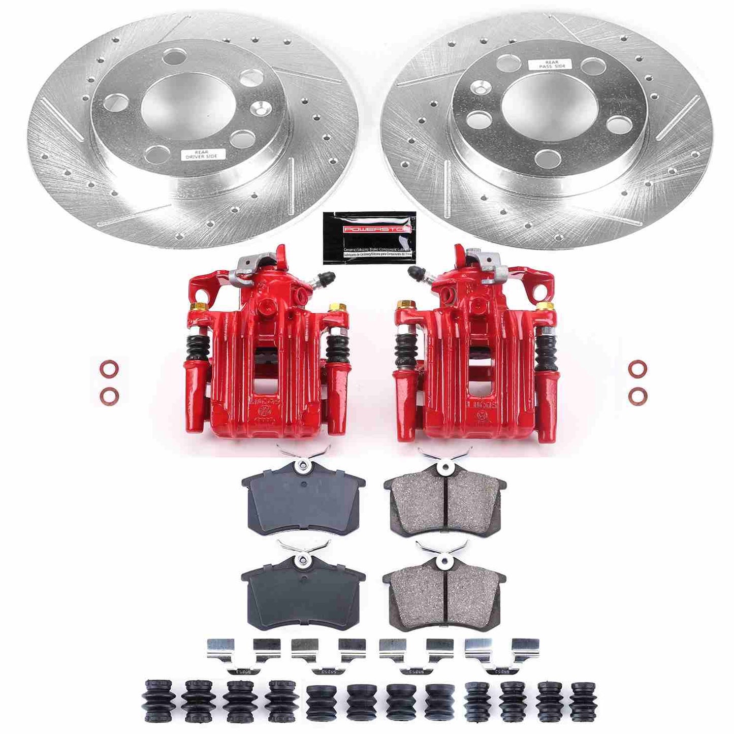 PowerStop Power Stop 98-99 Volkswagen Beetle Z23 Evolution Kit w/ Calipers - Rear KC847A