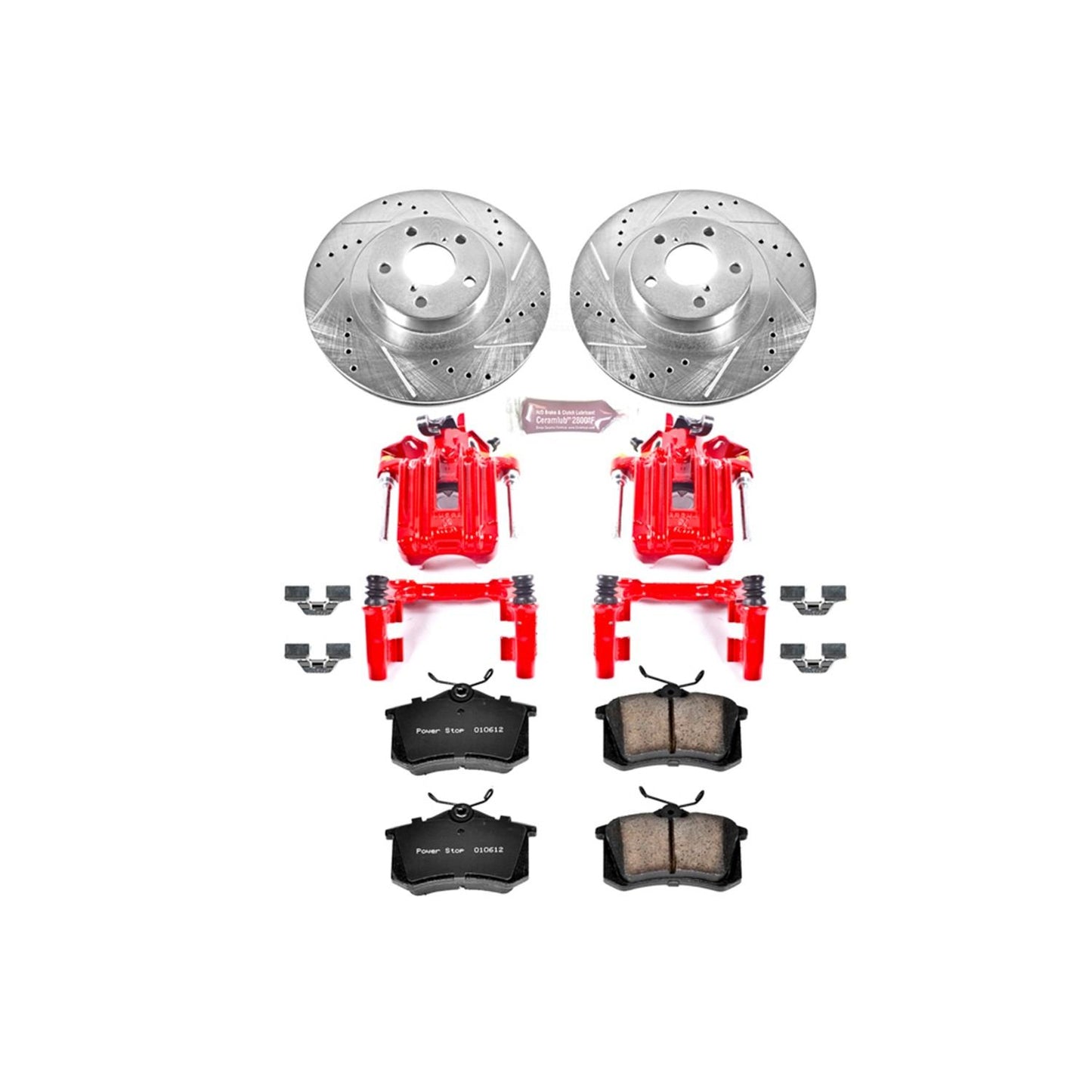 PowerStop Power Stop 01-05 Volkswagen Jetta Z23 Evolution Kit w/ Calipers - Rear KC847