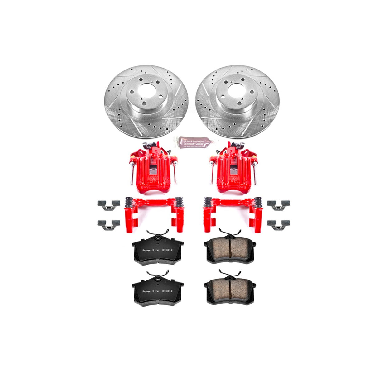 PowerStop Power Stop 01-05 Volkswagen Jetta Z23 Evolution Kit w/ Calipers - Rear KC847