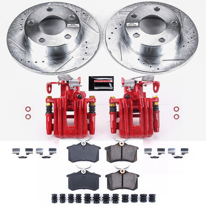 PowerStop Power Stop 98-01 Audi A6 Quattro Z23 Evolution Kit w/ Calipers - Rear KC849