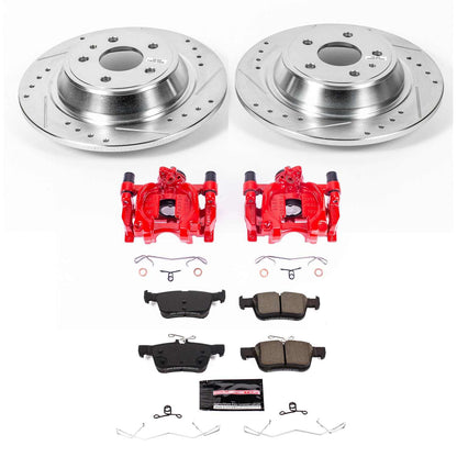 PowerStop Power Stop 17-20 Ford Fusion Rear Z23 Evolution Kit w/Calipers KC8533