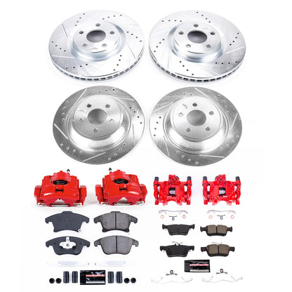 PowerStop Power Stop 19-20 Ford Police Responder Hybrid Front & Rear Z23 Evolution Kit w/Calipers KC8541