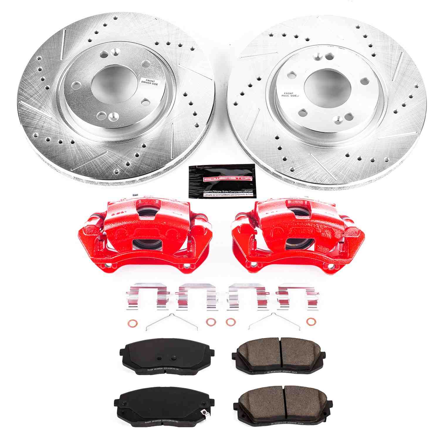 Power Stop 2017 Kia Optima Front Z23 Evolution Sport Brake Kit w/Calipers KC8621