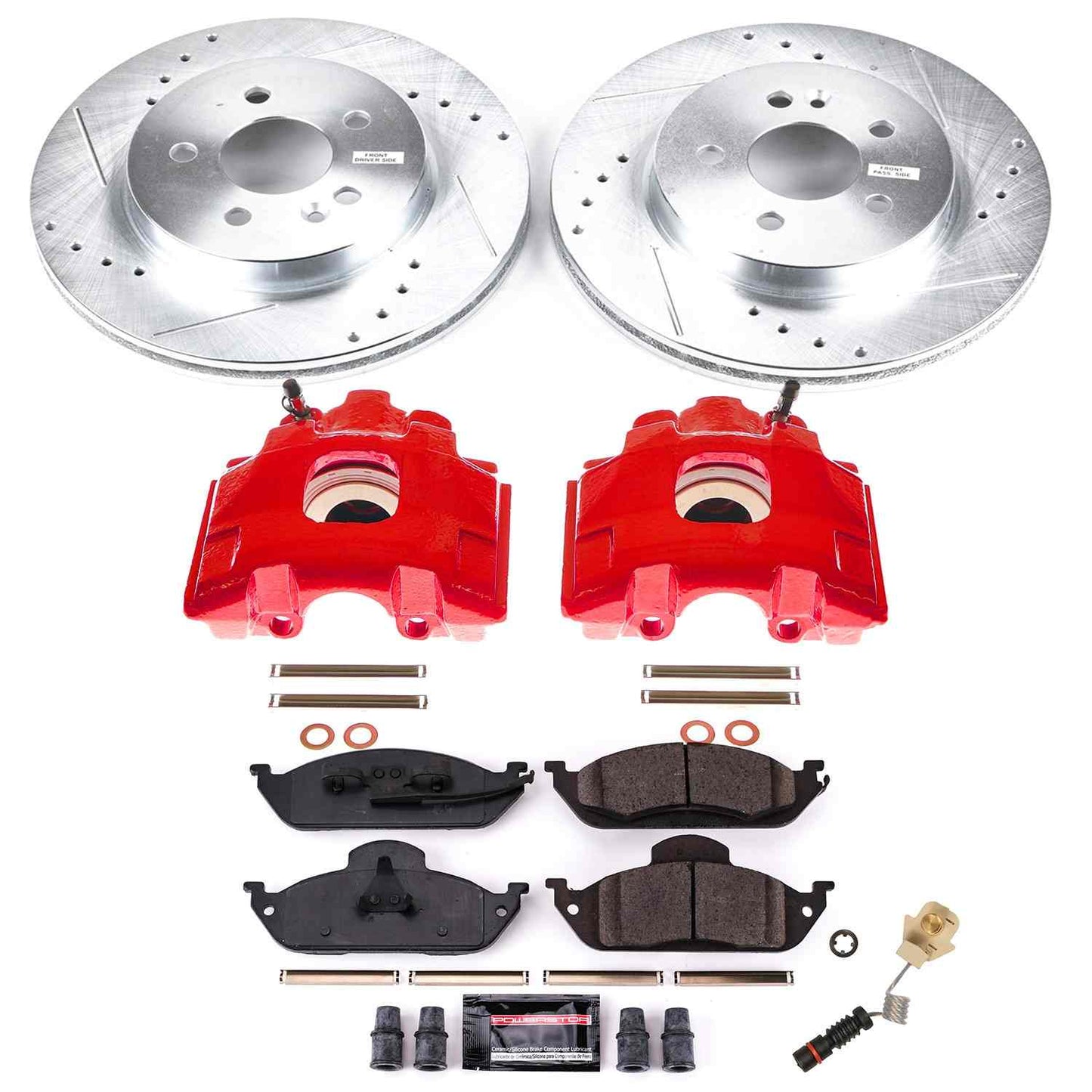 PowerStop Power Stop 98-03 Mercedes-Benz ML320 Z23 Evolution Kit w/ Calipers - Front KC864