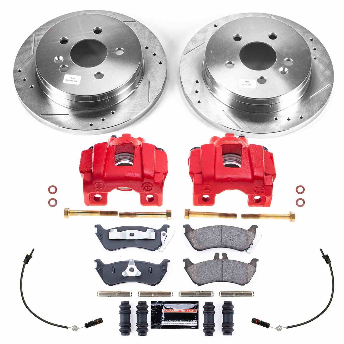PowerStop Power Stop 98-03 Mercedes-Benz ML320 Z23 Evolution Kit w/ Calipers - Rear KC866