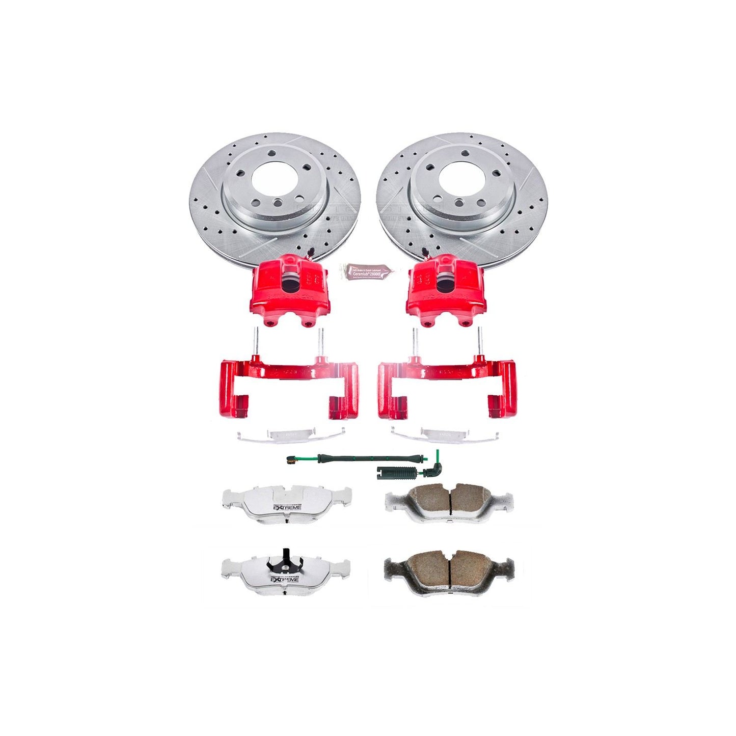 PowerStop Power Stop 01-05 BMW 325xi Front Z26 Street Warrior Brake Kit w/Calipers KC868-26