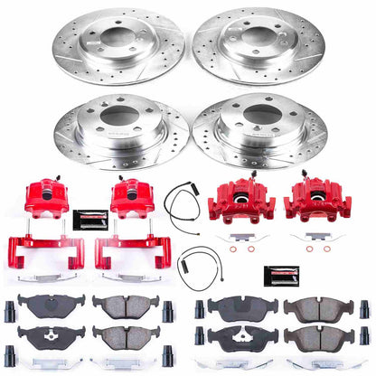 PowerStop Power Stop 01-02 BMW Z3 Z23 Evolution Kit w/ Calipers - Front and Rear KC870