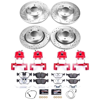 PowerStop Power Stop 2000 BMW 323i Z26 Street Kit w/ Calipers - Front and Rear KC871-26