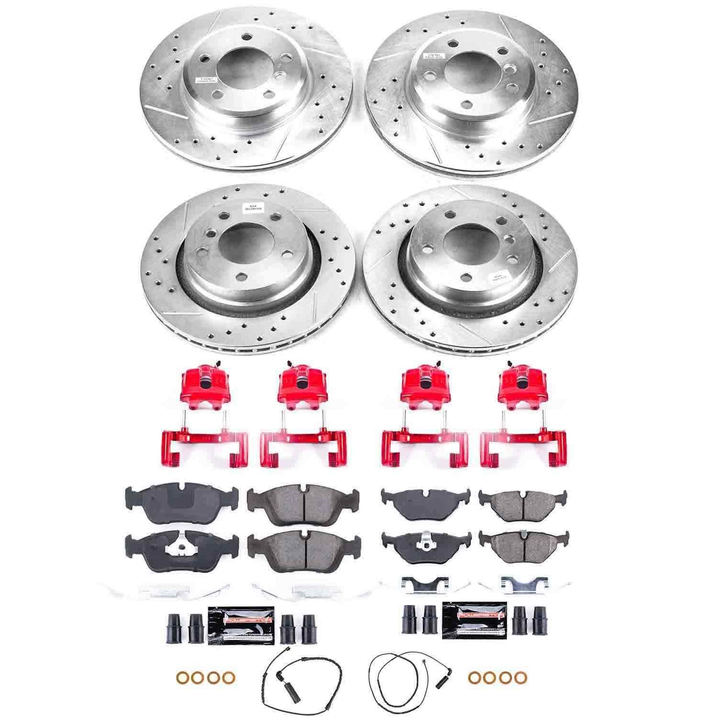 PowerStop Power Stop 2000 BMW 323i Z23 Evolution Kit w/ Calipers - Front and Rear KC871