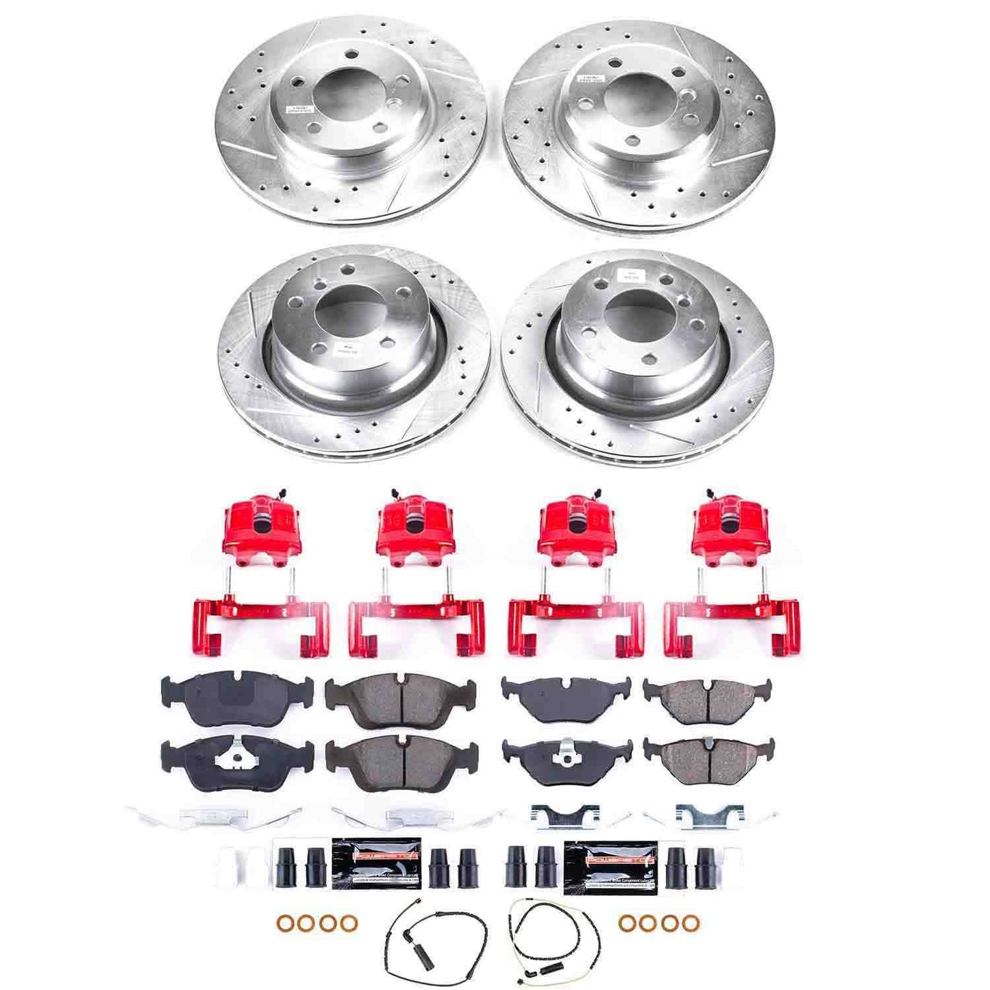 PowerStop Power Stop 03-08 BMW Z4 Z23 Evolution Kit w/ Calipers - Front and Rear KC873