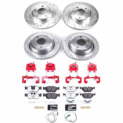 PowerStop Power Stop 01-05 BMW 325xi Z26 Street Kit w/ Calipers - Front and Rear KC874-26