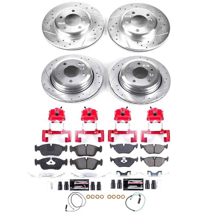 PowerStop Power Stop 01-05 BMW 325xi Z23 Evolution Kit w/ Calipers - Front and Rear KC874