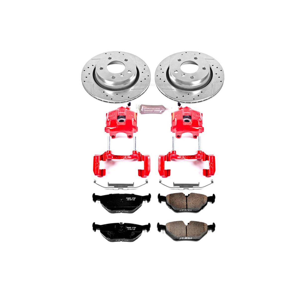 PowerStop Power Stop 2000 BMW 323i Z23 Evolution Kit w/ Calipers - Rear KC877
