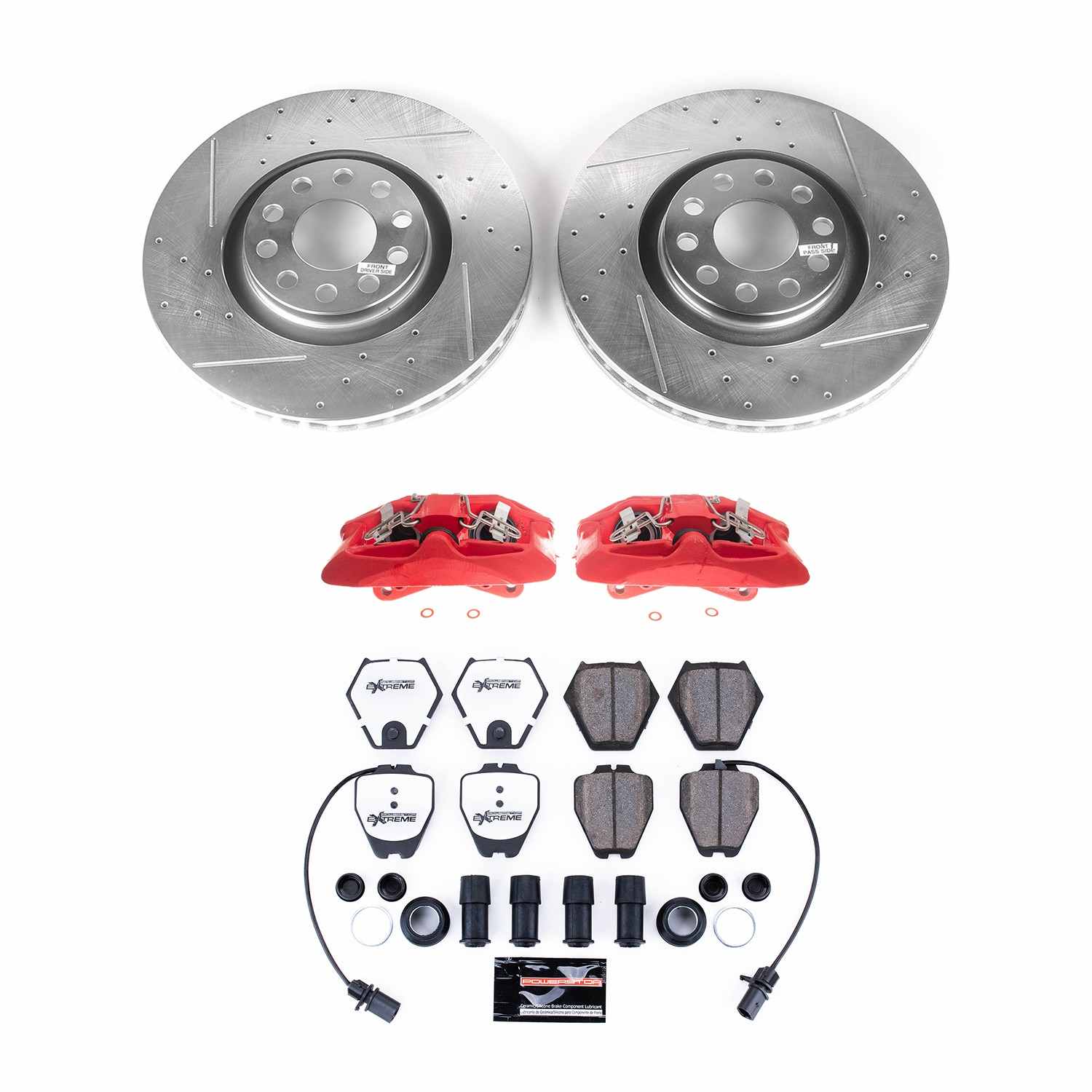 Power Stop 00-02 Audi S4 Front Z26 Street Warrior Brake Kit w/Calipers KC886-26