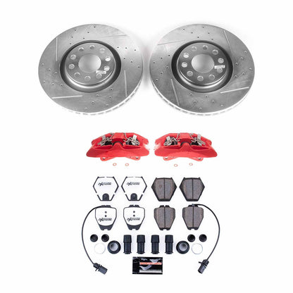 Power Stop 00-02 Audi S4 Front Z26 Street Warrior Brake Kit w/Calipers KC886-26