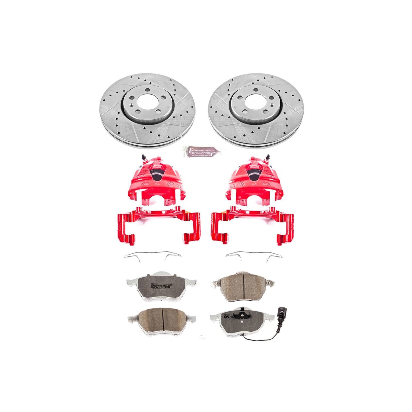 PowerStop Power Stop 99-10 Volkswagen Beetle Front Z26 Street Warrior Brake Kit w/Calipers KC898-26
