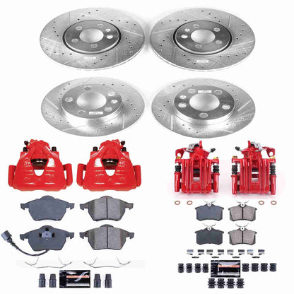 PowerStop Power Stop 1999 Volkswagen Beetle Z23 Evolution Kit w/ Calipers - Front and Rear KC899A