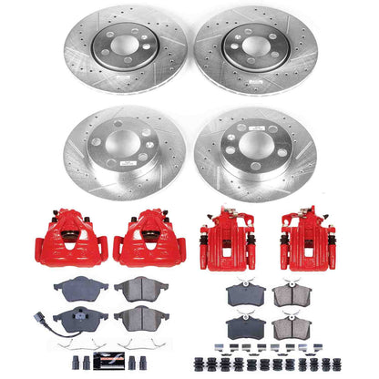 PowerStop Power Stop 00-10 Volkswagen Beetle Z23 Evolution Kit w/ Calipers - Front and Rear KC899B