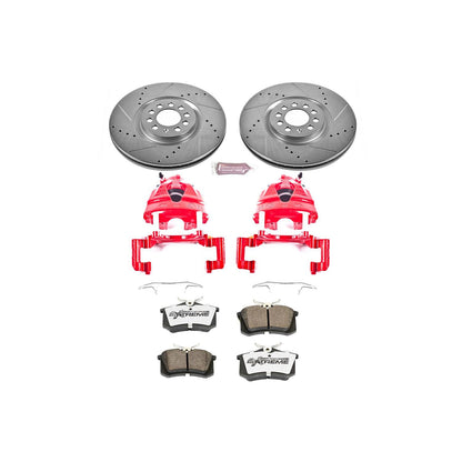 PowerStop Power Stop 02-04 Volkswagen Golf Front Z26 Street Warrior Brake Kit w/Calipers KC914-26