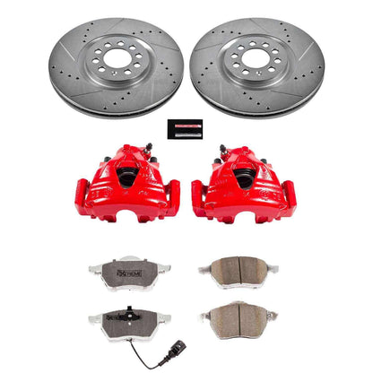 PowerStop Power Stop 99-06 Audi TT Front Z26 Street Warrior Brake Kit w/Calipers KC914A-26
