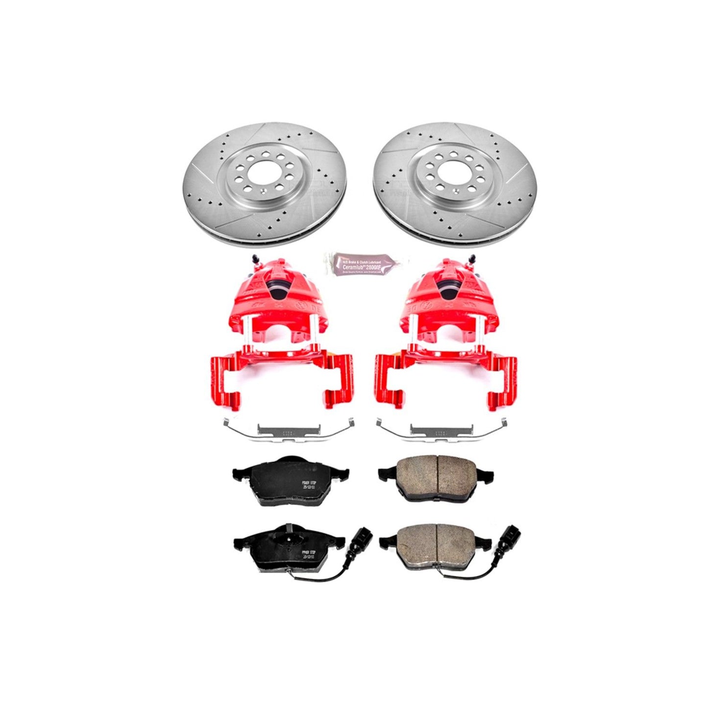 PowerStop Power Stop 02-04 Volkswagen Golf Z23 Evolution Kit w/ Calipers - Front KC914