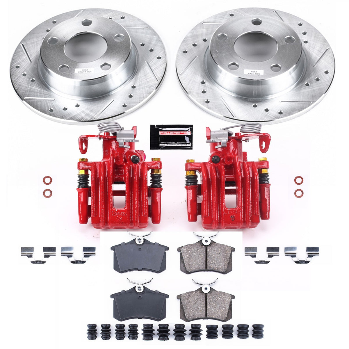 PowerStop Power Stop 01-05 Audi Allroad Quattro Z23 Evolution Kit w/ Calipers - Rear KC940
