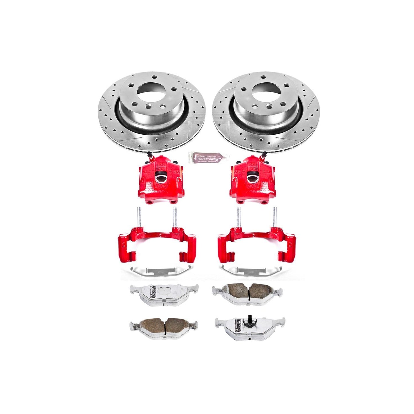 PowerStop Power Stop 03-08 BMW Z4 Rear Z26 Street Warrior Brake Kit w/Calipers KC962-26